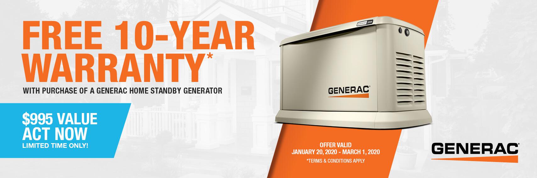 Homestandby Generator Deal | Warranty Offer | Generac Dealer | Cameron Park, CA